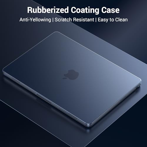 Image of MOSISO Compatible with MacBook Air 13 inch Case M5 2026 M4 2025 M3 M2 2024-2022 A3449 A3240 A3113 A2681, Scratches-Resistant Protective Hard Shell for MacBook Air 13.6 inch Case, Midnight