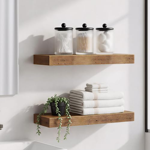 SheeChung 3-Pack Matte Black Glass Apothecary Jars with Bamboo Tray - Modern Industrial Bathroom Organizer Set for Cotton Rounds, Swabs & Flossers - Minimalist Vanity Storage Canister