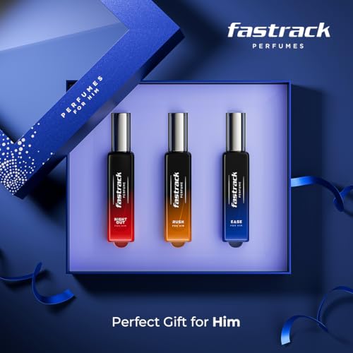 Image of Fastrack Perfume Gift Set for Men - Ease, Night Out & Rush (3 x 20ml) - Rakhi Special for Brother