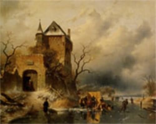 Murales Carlo Enrico Giuseppe Leickert lienzo para regalo de bodas y aniversarios 60x90cm