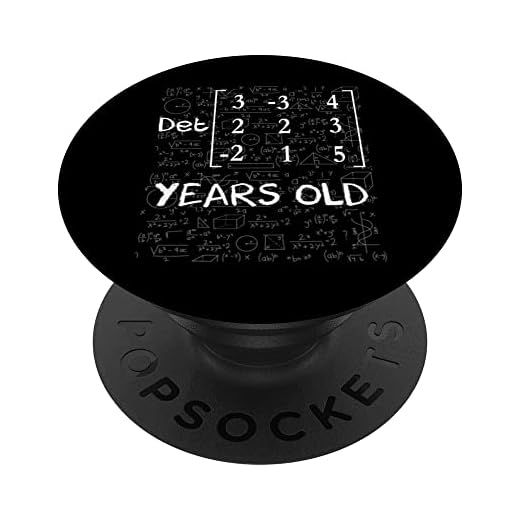 93 cumpleaños 93 años Determinante de Matriz Matemática PopSockets PopGrip Intercambiable