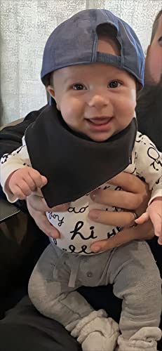 Maiwa Black White Cotton Bandana Snap Drool Bibs for Baby Girls Boys for Drooling eating Teething for 12 Pack4