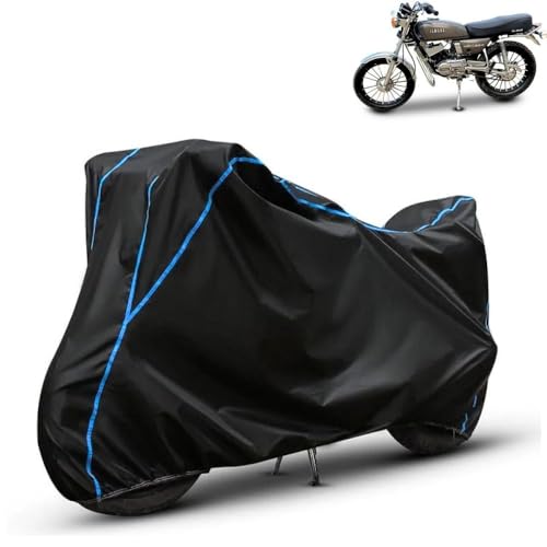 Image of Kerwa Waterproof Bike Cover Compatible with Yamaha RX 100 | Dust Proof, UV-Resistant, All-Weather Protection Bike Body Cover, Windproof Elastic Bottom