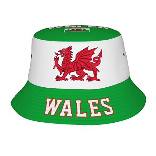 Wales Flag Cool Welsh Bucket Hat 3D Printing Fisherman Hats Summer Travel Hiking Beach Sun Caps Multi