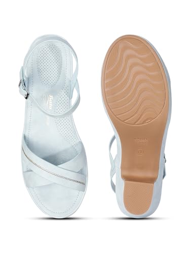 Image of Bata Comfit 6619 Chiara Light Blue Sandal Shoes for Women | Perfect for Casual and Formal Occasions |Durable | Lightweight | Comfortable
