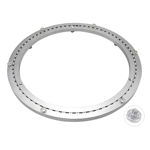 Plato Giratorio Mesa Silenciosa, Grande Plataforma Giratoria,Placa Giratoria con Rodamiento,Base Giratoria de Aluminio para Restaurante TV Tartas Fotografia Monitor (50cm(20in))