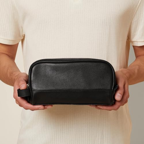 Leatherology Small Double Zip Toiletry Bag2
