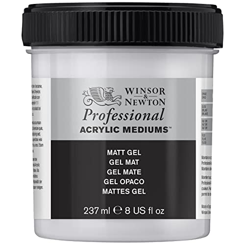 Winsor & Newton - Medium gel opaco per colori acrilici, 237 ml