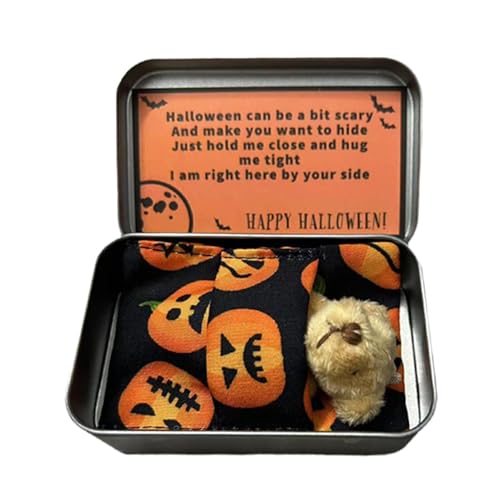 COMFOLIVING Pequeña Muñeca De Peluche - Peluche Suave | Oso De Bolsillo Abrazo | Pequeños Osos De Bolsillo | Juego De Tarjetas De Felicitación Para Abrazo De Un Oso De Bolsillo