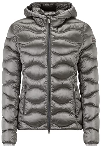 Frieda & Freddies Steppjacke mit Kapuze mit Label-Applikationen