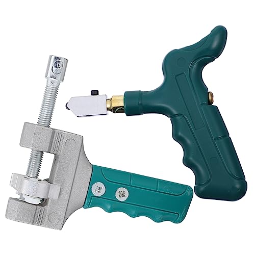 Housoutil 1 Set Tile Cutting Tools Kit Hand Cutter Roller Tile Divider Tile Glass Opener Glass Tile Cutting Tool Glass Cutting Tool Steel Green
