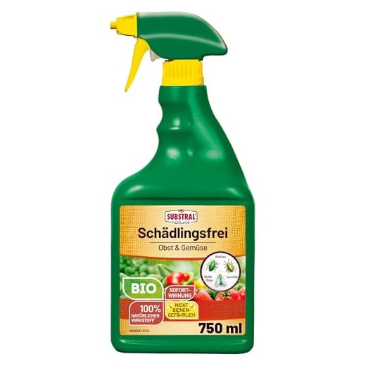Substral Naturen Bio Schädlingsfrei Obst- & Gemüse, Natürliches Mittel gegen Schädlinge an Pflanzen, 750 ml Flasche