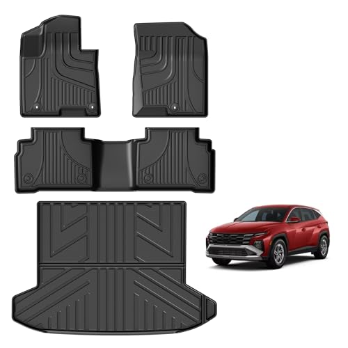 Floor Mats for Hyundai Tucson 2022-2026 (Not for Hybrid) Custom Fit TPE All Weather Floor Liners & Cargo Mat (Include Bose Sound) for Tucson Gas 2026 2025 2024 2023 2022