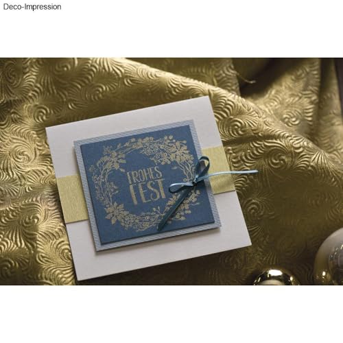Papier Scrapbooking Métallique Opaque Or Clair de Haute Qualité pour Papeterie de Luxe