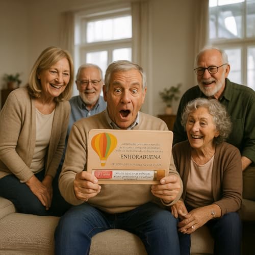 Geschenke für den Ruhestand, originelles Geschenk für Mann oder Frau, Überraschungsgeschenk mit dekorativer Platte und Gutscheinen, Happy Rente