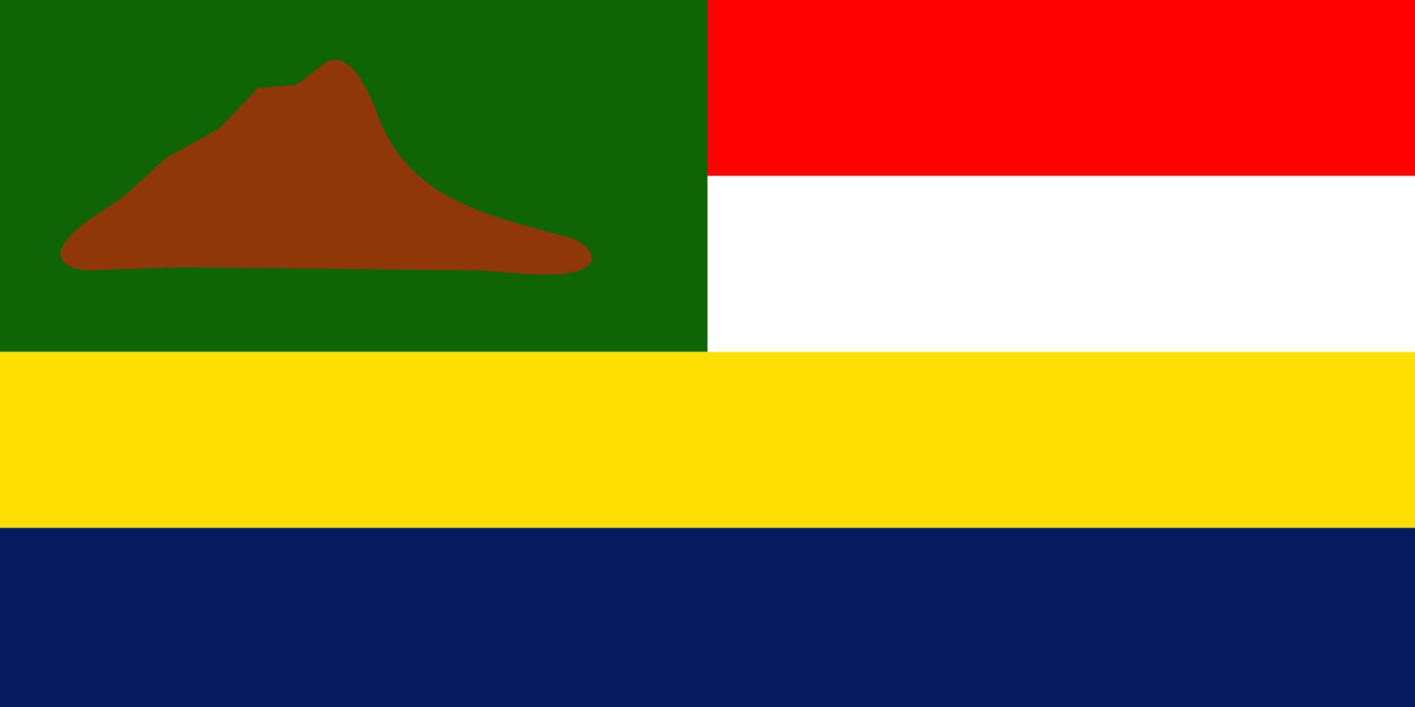 Drapeau Sabah 1963-1982 grand pavillon vintage pour salon de voyageur