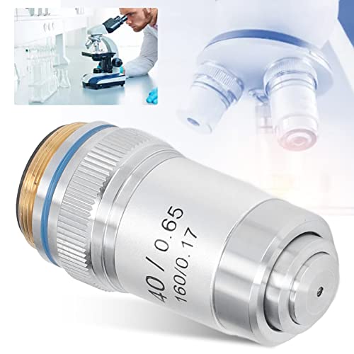 Achromatic Microscope Objective 40X Magnification Lens Biological Microscope Lens Replacement 20.2mm Interface Standard RMS