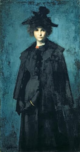 Tableau Portrait de Madame Laura Leroux par Henner Toile 60x90cm