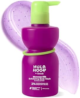 Hula Hoop Exfoliating Body Wash by Foxtale | 2% Salicylic Acid + Zinc PCA | Reduces Body Acne, Strawberry Legs & Tan | Exfoliates & Moisturizes to Reveal Smooth & Bump-free Skin | 250ml