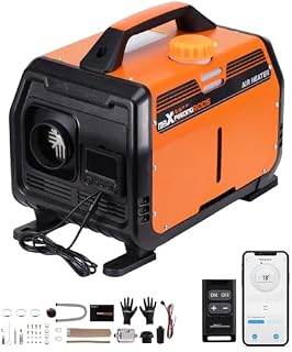 maXpeedingrods 12V 5KW Portable Diesel Heater, Bluetooth App Remote Control, Super Quiet Running, with Portable Handle Easy to Carry for Campervan, Outdoor Camping, Big Truck, Boat, Yacht