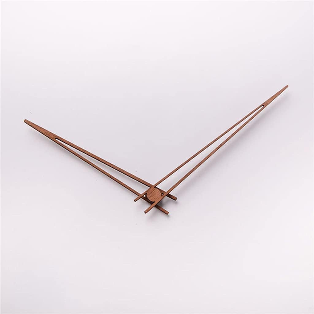 DIY Creative Wall Clock Wooden Hands with Silent Movement Walnut Wood Needle Quartz Replace Part Accessories