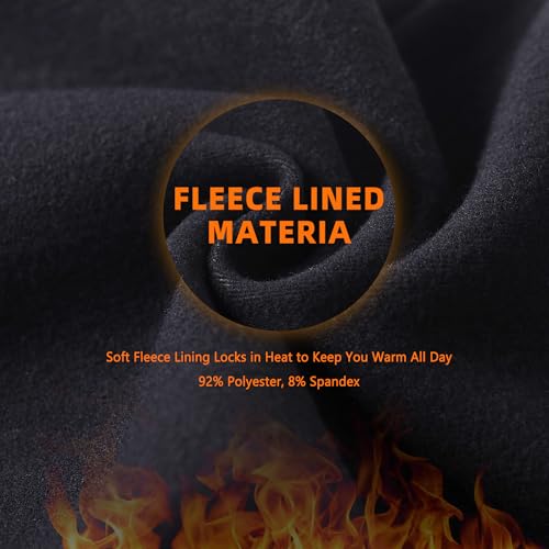 Hi Clasmix Fleece Lined Leggings Women - Seamless Thermal Winter High Waisted Tummy Control Thick Warm Yoga Pants3