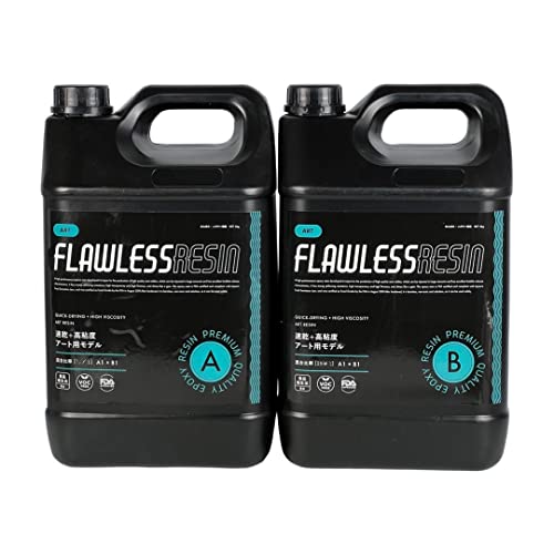 フローレスレジン 海アート用エポキシ樹脂 速乾/高粘度 2液性エポキシレジン レジンアート 10kg セル波 コーティング