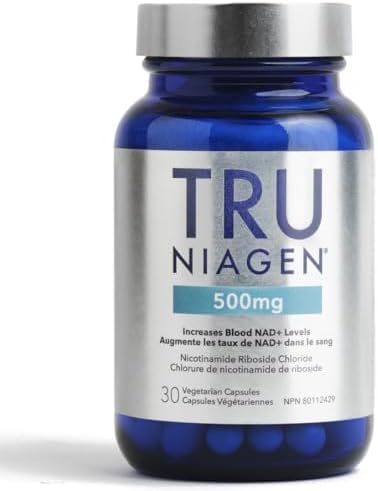 TRU NIAGEN Pro NAD+ Natural Health Product - Efficient Alternative to NMN - Clinically Proven to Increase Blood NAD+ Levels - Patented NR Vitamin B3 Energy Metabolism - 500mg 30 Count (1 Month Supply)