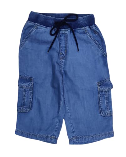 Image of Gini & Jony Boys Yellow Solid Cotton Elasticated Bermuda