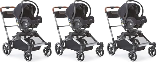 Image of Contours Infant Car Seat Adapter Accessory, Exclusive Compatibility with Element Baby Stroller, Fits Select Cybex, Maxi-COSI and Nuna Models, Check Compatibility Prior to Purchase, Black (Pack of 3)