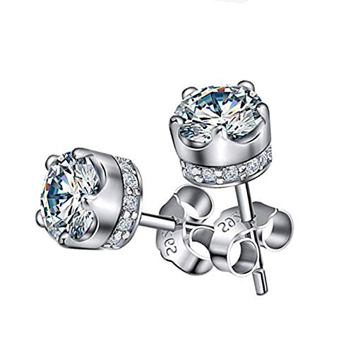 Boucles d'oreilles cristal argent sterling anti-allergie pour mariage et grands événements