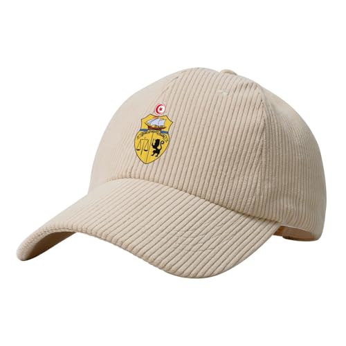 Casquette de baseball tunisie militaire en velours côtelé réglable unisexe pour sports de plein air et conduite, beige, Taille unique