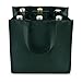 True 6 Bottle Wine Bag with Divider, Non-Woven 100 Gsm, Customizable Reusable Wine Bottle Carrier, Green