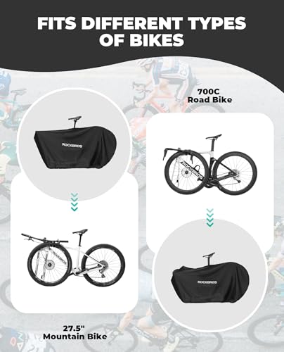 Bolsa transporte bicicleta con diseño portátil ROCKBROS para estuche de viaje MTB 7