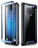 i-Blason Ares Designed for Galaxy Note 9 Case, Full-Body Rugged Clear Bumper Case with Built-in Screen Protector for Galaxy Note 9 2018 Release, Black/Blue