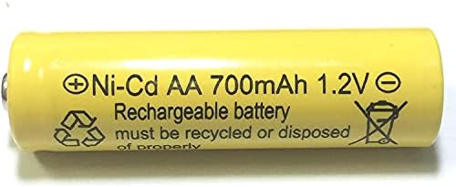 700mah AA NiCd 1.2v Rechargeable Batteries Garden Solar Ni-Cd Light LED S (Pack of 6)