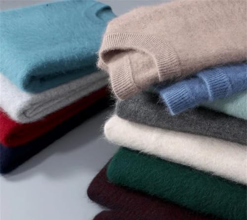 Men's Crew Neck Pullover Sweater Large Size Loose Fit Warm Comfortable for Winter Knit Tops2