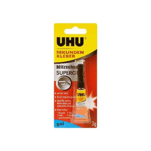 Preisvergleich Produktbild UHU Sekundenkleber blitzschnell SUPERGEL 3g Tube