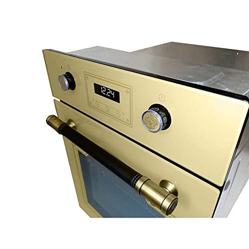 Kaiser Küchengeräte Einbaubackofen »EH 4796 ElfAD«, Retro Backofen 45 cm, Autark, 50 L, 9 Funktionen,Teleskopauszug,Intelligent Sysytem,Easy clean-Emaille,Leder bedeckte Griffstange – Bild 3