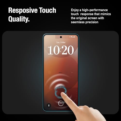 Image of Supershieldz NeoGuard HD+ Tempered Glass Screen Protector Guard Designed for Nothing Phone 3A and Nothing Phone 3A Pro, 9H Hardness, Anti-Static, Case-Friendly, Easy Installation Kit - 1 Pack