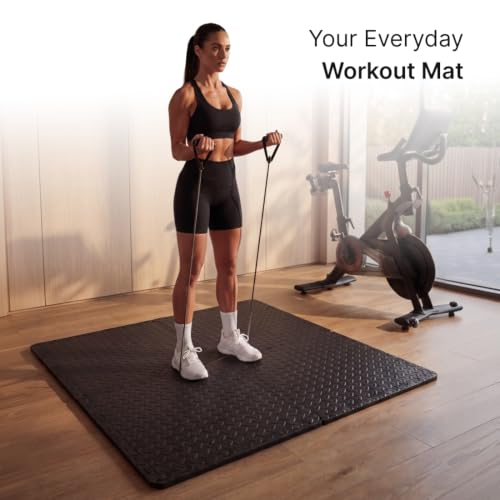 Image of Cult EVA Foam Interlocking Gym Floor Mats Set of 4 | Thick Anti-Skid Workout Tiles | Shock-Absorbing Protective Flooring for Home Gym, Exercise & Equipment | Water-Resistant, Easy to Assemble, Black