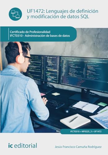 Portada de Lenguajes de definición y modificación de datos SQL. IFCT0310 - Administración de bases de datos