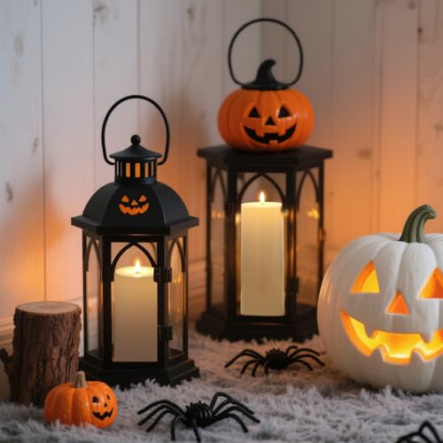Image of Raycare 2Pcs 4'' X 12'' Large Waterproof Outdoor Flameless Candle, Battery Operated LED Candles with Remote Control and Timer, Electric Fake Plastic Pillar Candles, Ivory
