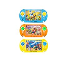 Travel Water Game Handheld Miniture Water Toss Ring Aqua Ring Game Ideal Road Trip Entertainment Great For Stress & Anxiety Relief Easy to Store Away (ONE RANDOM COLOUR GAME)