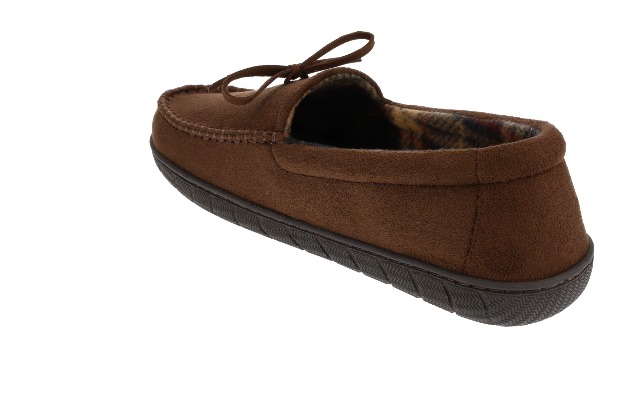Amazon.com | DOCKERS Men's Moccasin Heritage Slipper, Brown, MD