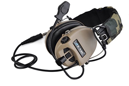 Evita el ruido extremo con auriculares tácticos Z-TAC Zsordin Z111 Elemento Airsoft de nailon