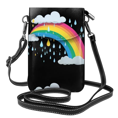 Sac portable femme pour la marche et le camping avec étui cuir à rabat