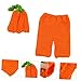 AOKWAWALIY Newborn Halloween Pumpkin Photo Set 0-1 Months Baby Pumpkin Outfit Knitted Cotton Clothing Fashion Comfortable