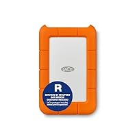 LaCie Rugged USB-C 5TB, Hard disk esterno portatile, Resistente a Cadute, PC Mac iPad & iPhone, Data...