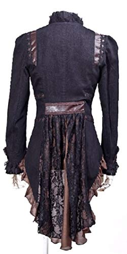 Steampunk Gothic Military Laced Blazer Tailcoat Jacket2